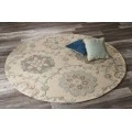 Rugs Town 81584 Ivory 4'-10" X 4'-10" Round Rug