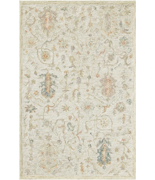 LR Home Vintage Cream/Taupe/Blue 81921 9 ft. X 12 ft. Rect. Rug