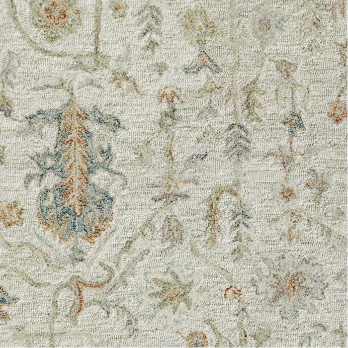 LR Home Vintage Cream/Taupe/Blue 81921 2 ft. X 3 ft. Rect. Rug
