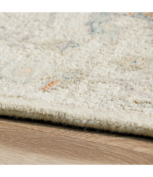 LR Home Vintage Cream/Taupe/Blue 81921 5 ft. X 7 ft. 9 in. Rect. Rug