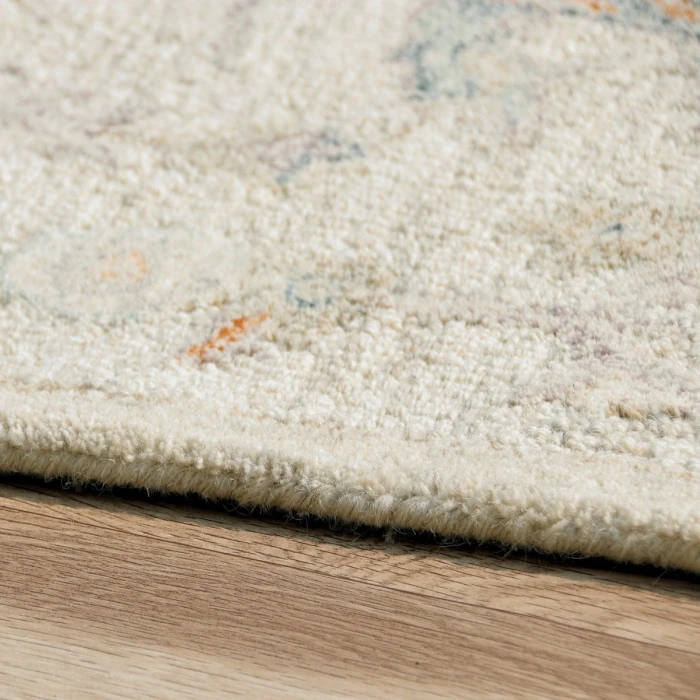 LR Home Vintage Cream/Taupe/Blue 81921 2 ft. X 3 ft. Rect. Rug