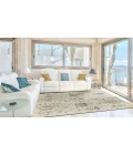 LR Home Vintage Cream/Taupe/Blue 81921 5 ft. X 7 ft. 9 in. Rect. Rug