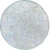 LR Home Vintage Blue/Ivory/Taupe 81922 8 ft. 6 in. Round Rug