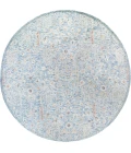 LR Home Vintage Blue/Ivory/Taupe 81922 8 ft. 6 in. Round Rug