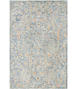 LR Home Vintage Blue/Ivory/Taupe 81922 7 ft. 9 in. X 9 ft. 9 in. Rect. Rug