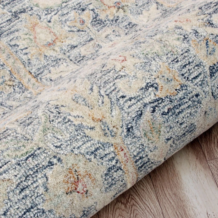 LR Home Vintage Blue/Ivory/Taupe 81922 2 ft. X 3 ft. Rect. Rug
