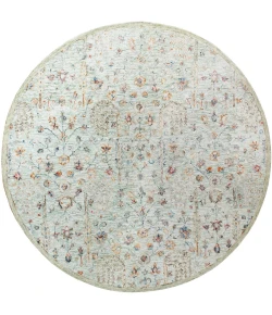 LR Home Vintage Green/Cream/Taupe 81923 8 ft. 6 in. Round Rug
