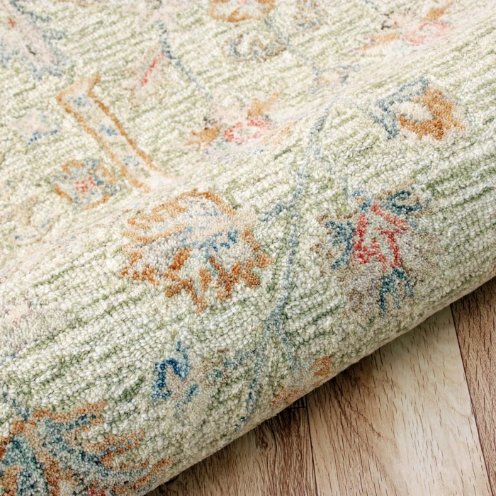 LR Home Vintage Green/Cream/Taupe 81923 2 ft. X 3 ft. Rect. Rug