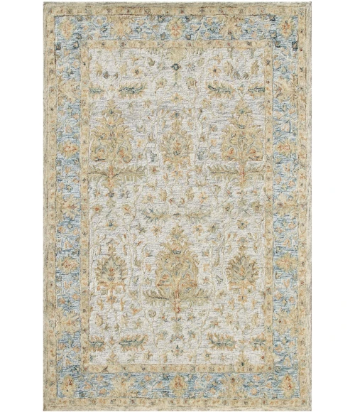 LR Home Vintage Blue/Taupe/Cream 81924 7 ft. 9 in. X 9 ft. 9 in. Rect. Rug