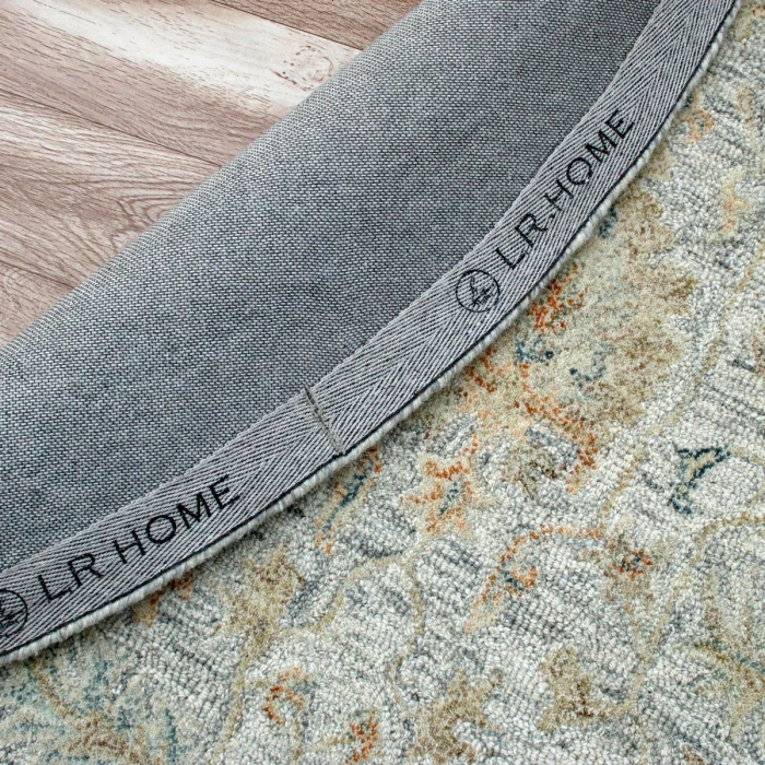 Rugs Town Blue/Taupe/Cream 81924 8 ft. 6 in. Round Rug