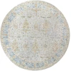 LR Home Vintage Blue/Taupe/Cream 81924 8 ft. 6 in. Round Rug