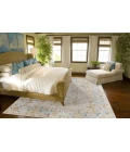LR Home Vintage Blue/Taupe/Cream 81924 10 ft. X 14 ft. Rect. Rug