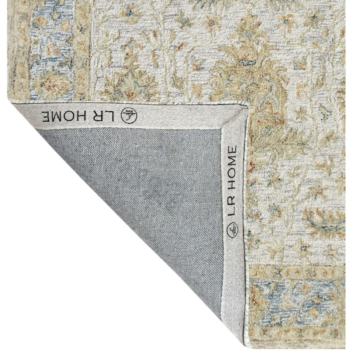 LR Home Vintage Blue/Taupe/Cream 81924 2 ft. X 3 ft. Rect. Rug
