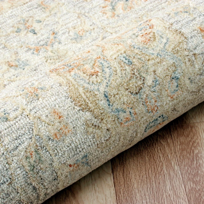LR Home Vintage Blue/Taupe/Cream 81924 2 ft. X 3 ft. Rect. Rug