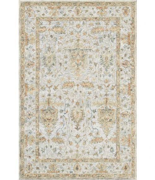 LR Home Vintage Silver/Taupe/Cream 81925 5 ft. X 7 ft. 9 in. Rect. Rug