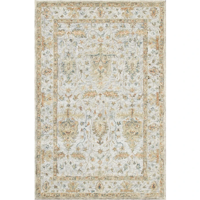 LR Home Vintage Silver/Taupe/Cream 81925 10 ft. X 14 ft. Rect. Rug
