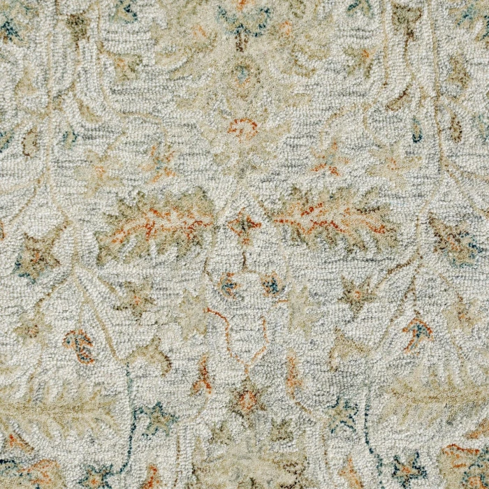 LR Home Vintage Silver/Taupe/Cream 81925 10 ft. X 14 ft. Rect. Rug