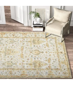 LR Home Vintage Silver/Taupe/Cream 81925 2 ft. X 3 ft. Rect. Rug