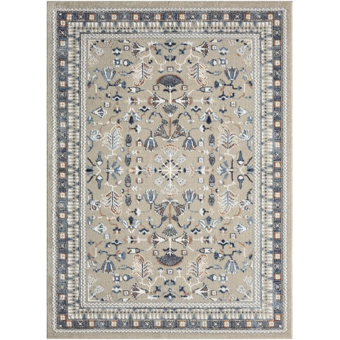 Rugs Town Blue VISTA 5ft.3in. x 7ft. Rectangle Rug