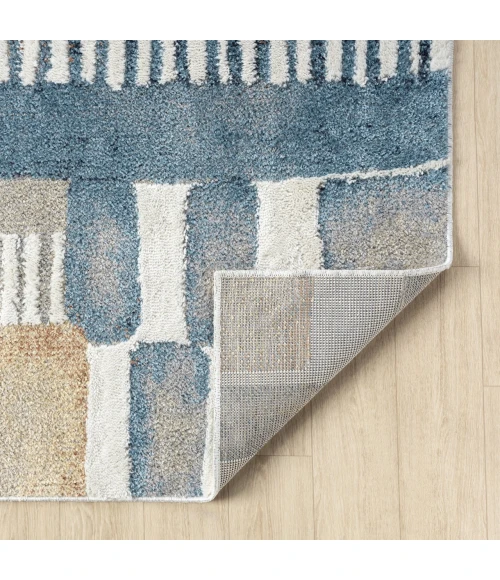 LR Home Vista Blue VISTA 5ft.3in. x 7ft. Rectangle Rug