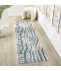 LR Home Vista Blue VISTA 2ft.2in. x 7ft. Runner Rug
