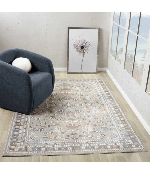 LR Home Vista Beige VISTA 2ft. x 3ft. Rectangle Rug