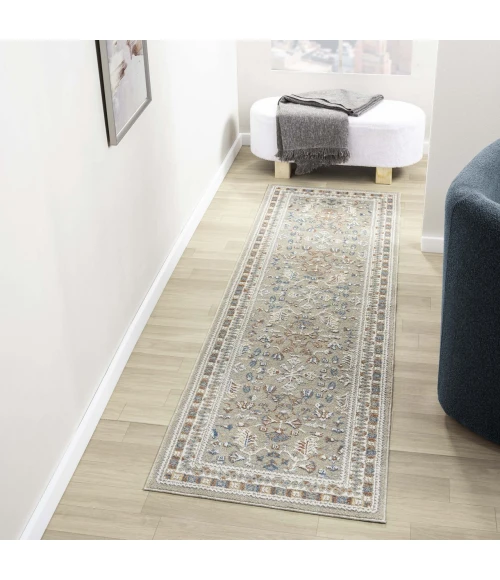 LR Home Vista Beige VISTA 2ft.2in. x 7ft. Runner Rug