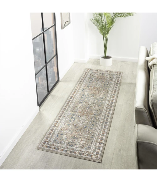 LR Home Vista Beige VISTA 2ft.2in. x 7ft. Runner Rug