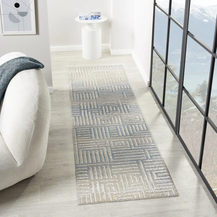 LR Home Vista Beige VISTA 2ft.2in. x 7ft. Runner Rug
