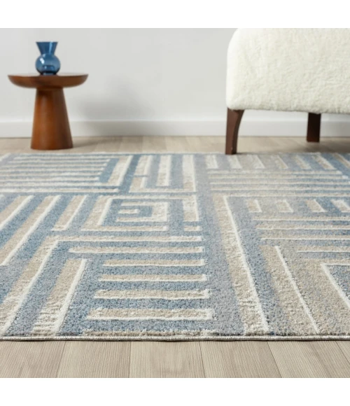 LR Home Vista Beige VISTA 7ft.9in. x 9ft.9in. Rectangle Rug