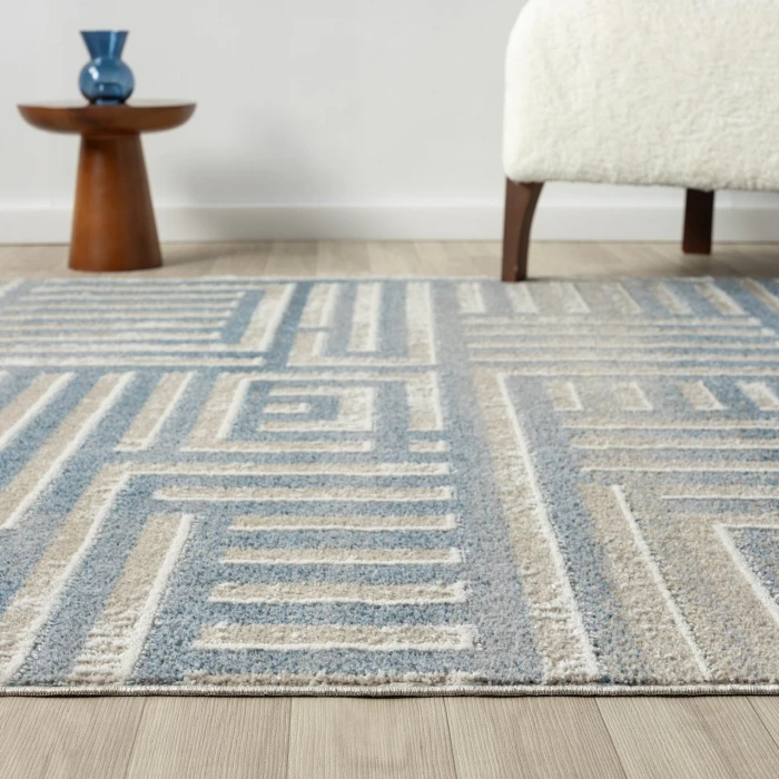 Rugs Town Beige VISTA 5ft.3in. x 7ft. Rectangle Rug