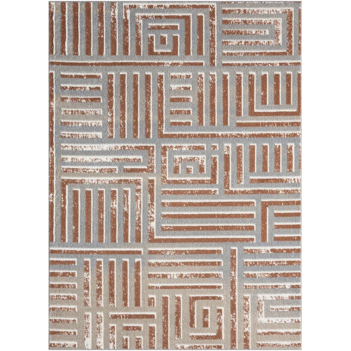 Rugs Town Beige VISTA 7ft.9in. x 9ft.9in. Rectangle Rug