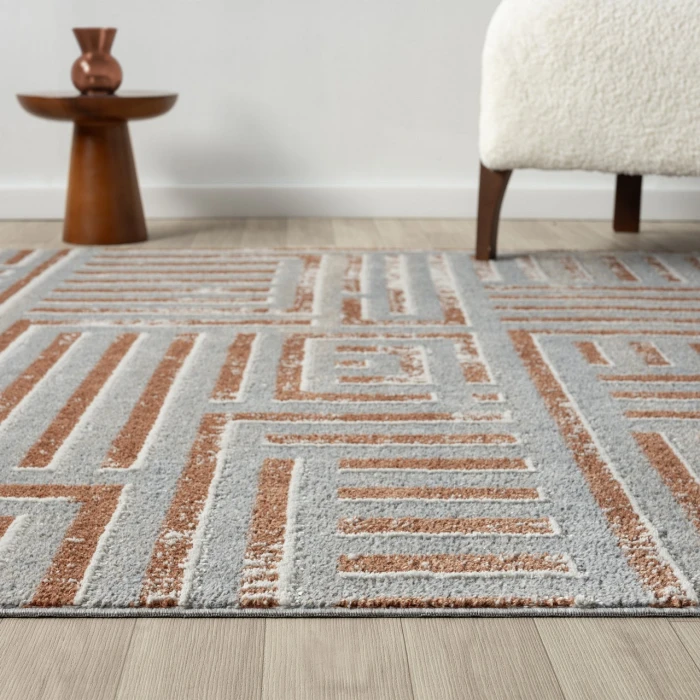 Rugs Town Beige VISTA 7ft.9in. x 9ft.9in. Rectangle Rug