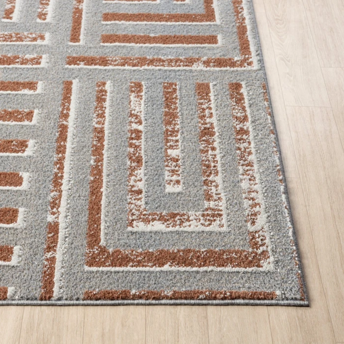 Rugs Town Beige VISTA 7ft.9in. x 9ft.9in. Rectangle Rug