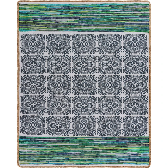 Rugs Town 99971 Blue/ Multi 5'0" X 7'0 Rect. Rug