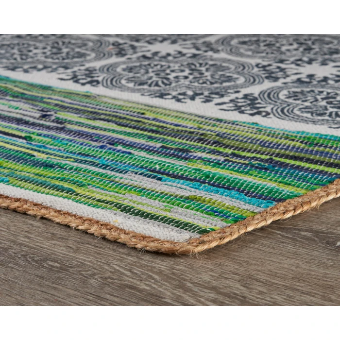 Rugs Town 99971 Blue/ Multi 5'0" X 7'0 Rect. Rug