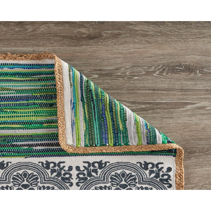 Rugs Town 99971 Blue/ Multi 5'0" X 7'0 Rect. Rug