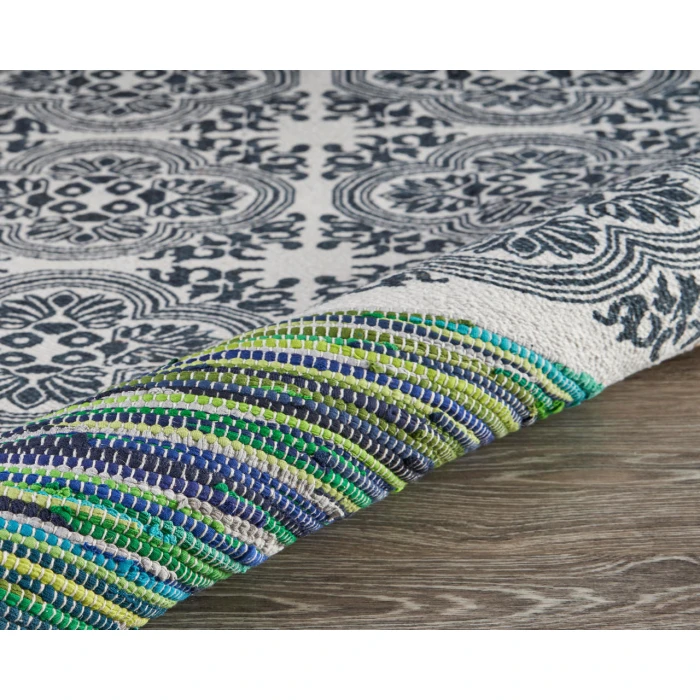 Rugs Town 99971 Blue/ Multi 5'0" X 7'0 Rect. Rug