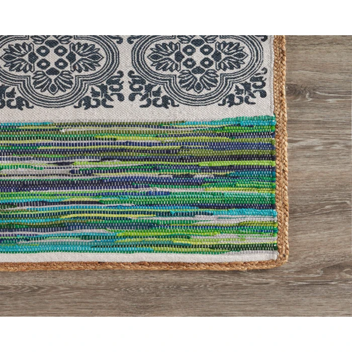 Rugs Town 99971 Blue/ Multi 5'0" X 7'0 Rect. Rug