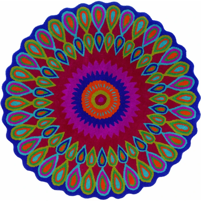 Rugs Town 3540 Multi 7'9" Round Rug