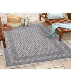Winona WES-AY Light Blue 5 ft. x 7 ft. Rectangle Area Rug