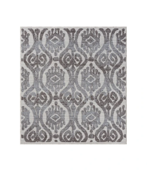 LR Home Westport 82293 Light Blue/ Ivory 5'0" X 7'0 Rect. Rug