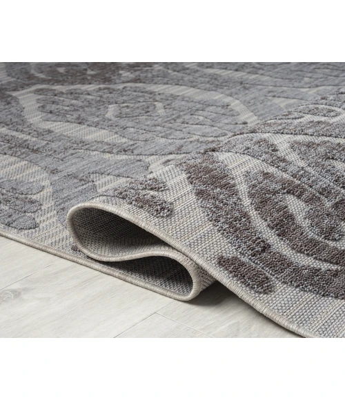 LR Home Westport 82293 Light Blue/ Ivory 5'0" X 7'0 Rect. Rug