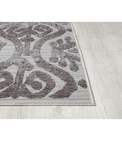 LR Home Westport 82293 Light Blue/ Ivory 5'0" X 7'0 Rect. Rug