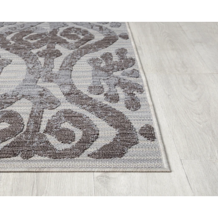 LR Home Westport 82293 Light Blue/ Ivory 7'-10" X 8'-10 Rect. Rug