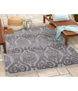Winona WES-AA Blue/Gray 5 ft. x 7 ft. Rectangle Area Rug