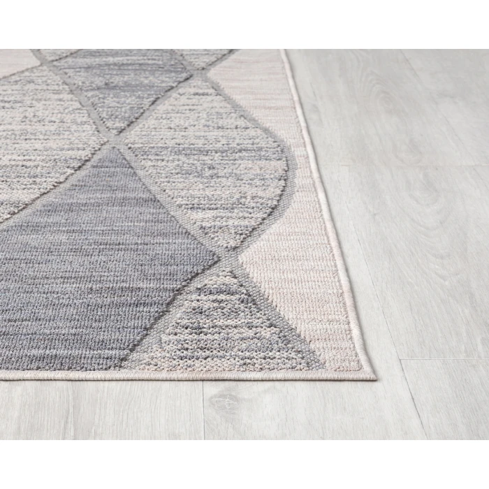 Rugs Town 82294 L. Blue/ Anthracite 7'-10" X 8'-10 Rect. Rug