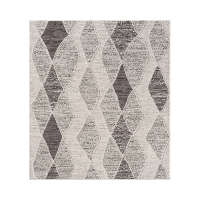 Rugs Town 82295 Gray/ Anthracite 7'-10" X 8'-10 Rect. Rug