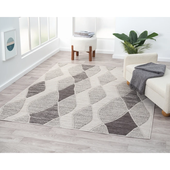 Rugs Town 82295 Gray/ Anthracite 7'-10" X 8'-10 Rect. Rug