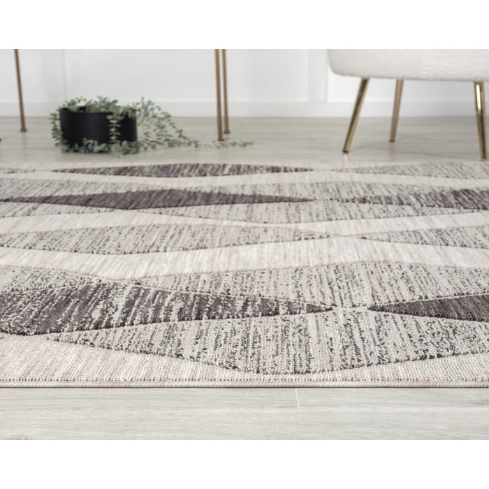 Rugs Town 82295 Gray/ Anthracite 7'-10" X 8'-10 Rect. Rug